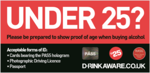 Under 25? Be prepared to show proof of age on delivery.