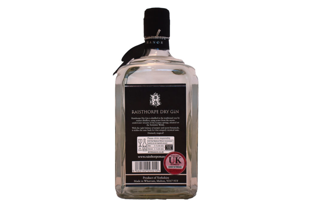 Raisthorpe Distilled Dry Gin Juniper Spirit
